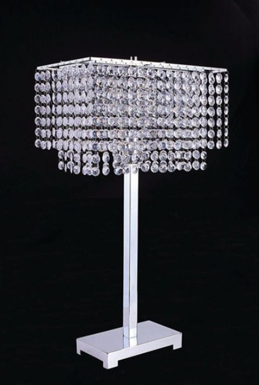 Furniture of America® Rena Chrome Table Lamp-1