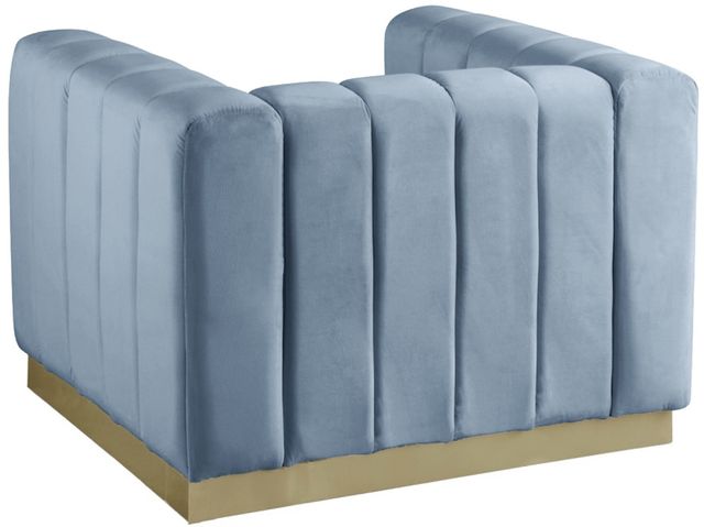 Meridian Furniture Marlon Sky Blue Velvet Chair-1