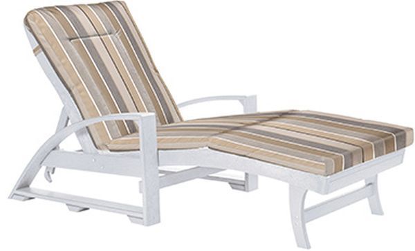 C R Plastic Milano Char Chaise Lounge Cushion-0