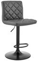 Armen Living Duval Gray Adjustable Swivel Bar Stool-0