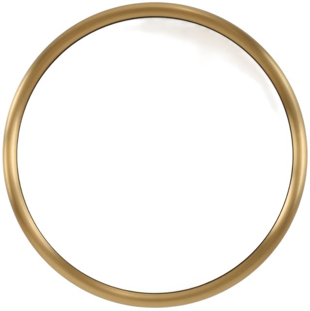 Uttermost® Atkinson Antique Brass Round Mirror-0
