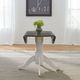 Liberty Furniture Brook Bay Carbon Gray Drop Leaf Table with Textured White Base-2
