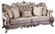 Furniture of America® Albacete Champagne/Purple Sofa-0