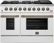 FORNO® Galiano 48" White Pro Style Gas Range-0
