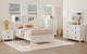 Elements International Hampton Kids White Full Youth Bookcase Bed-1
