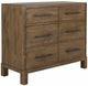 International Furniture Direct Merida Stained Brown Dresser-0