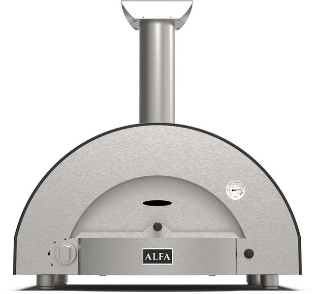 Alfa Classico 2 Pizze 38" Ardesia Grey Wood Pizza Oven-0