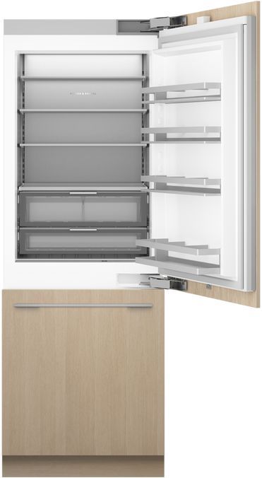 Réfrigérateur à congélateur inférieur de 30 po à profondeur comptoir Fisher & Paykel® série 11 de 15.9 pi³ - Prêt pour le panneau-1