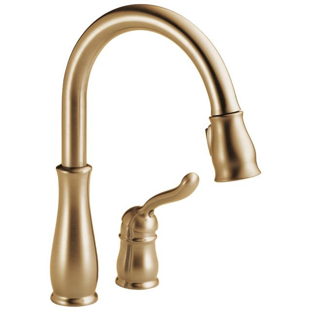 Delta Leland® Champagne Bronze Single Handle Kitchen Faucet-0