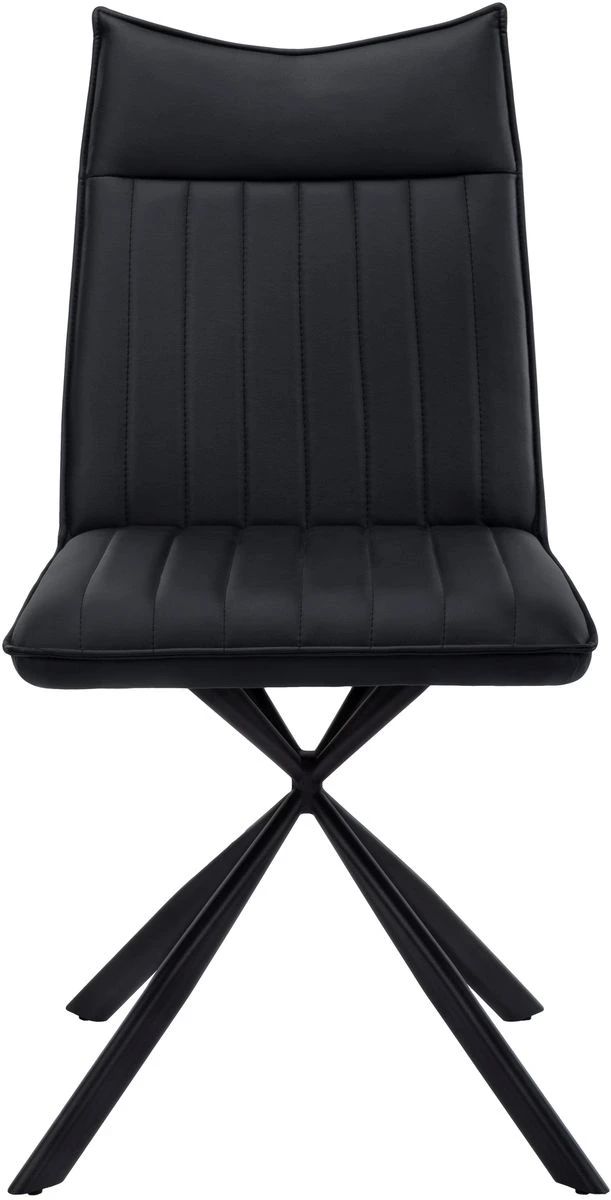 Monarch Specialties Inc. 2-Piece Black Starburst Side Chair Set-2