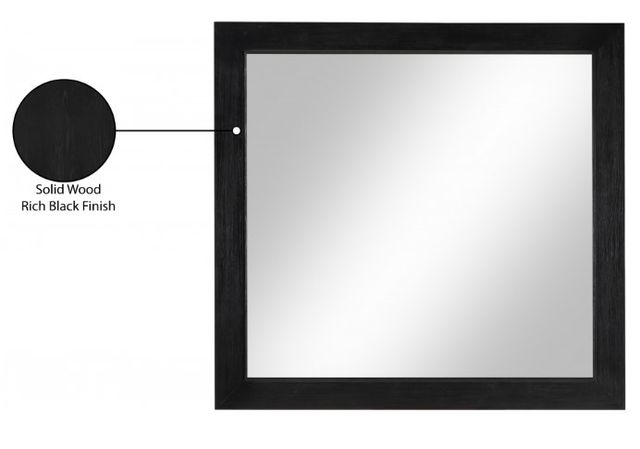Meridian Furniture Fairfax Black Mirror-4