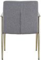 VIG Furniture Modrest Sabri Gray/Antique Brass Dining Chair-2