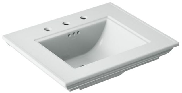 Kohler Memoirs® Stately Ice Grey 25" Widespread Pedestal/Console Table Bathroom Sink-0