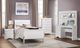 Global Furniture USA Charlie White Twin Sleigh Bed-2