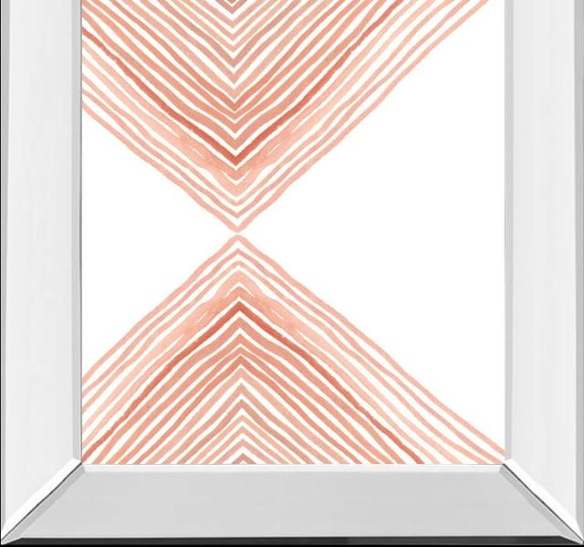 Classy Art Pink Apogee I by Emma Scarvey Mirror Framed Wall Art-1
