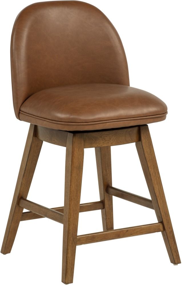 Powell® Brynn 2-Piece Brown Big and Tall Swivel Counter Stool Set-0
