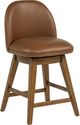 Powell® Brynn 2-Piece Brown Big and Tall Swivel Counter Stool Set-0