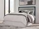Signature Design by Ashley® Raechalla Black/Gray King Upholstered Panel Headboard-1