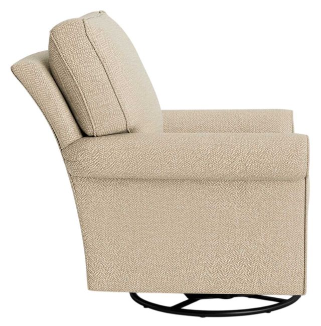 Bassett® Furniture Customizable Oswell Roll Arm Swivel Glider Chair-2