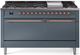 Ilve® Nostalgie II Series 60" Blue Grey Pro Style Dual Fuel Range-0