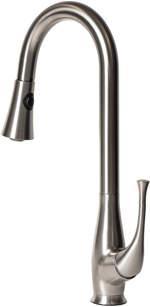 ZLINE Castor Brushed Nickel Pull Down Kitchen Faucet-2