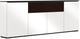 Salamander Designs® Chameleon Miani Low Profile 345 Warm Gloss White Speaker Integrated Cabinet-0