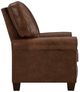 Best® Home Furnishings Customizable Kayne Leather Manual High Leg Recliner with Dark Walnut Legs-2
