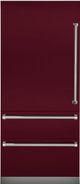 Viking® Professional 7 Series 20 Cu. Ft. Fully Integrated Bottom Freezer Refrigerator-Burgundy-0