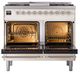 Ilve® Nostalgie II Noblesse 40'' Antique White Pro Style Dual Fuel Range with Burnished Trim-2