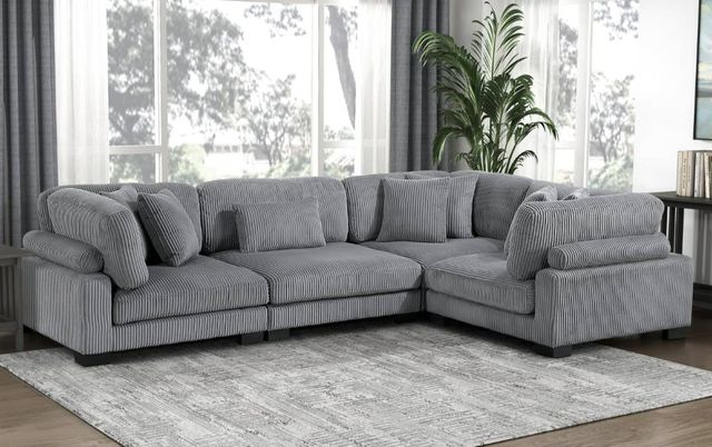 Homelegance® Traverse 4-Piece Gray Modular Sectional-1