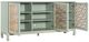 Hooker® Furniture Commerce and Market Trellis Light Green Entertainment Credenza-4
