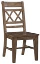 John Thomas Furniture® Farmhouse Chic Brindle Double X Back Dining Side Chair -0