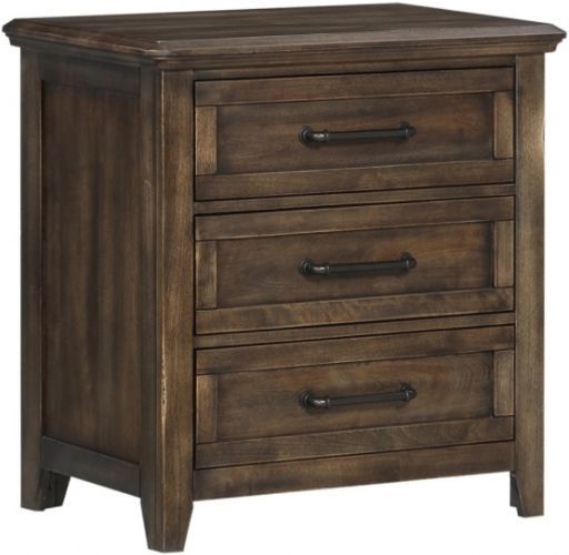 Winners Only® Daphne Gray Nightstand-0