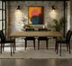 Nest Home Collections Chloe Antique Natural Dining Table with Black Base-1