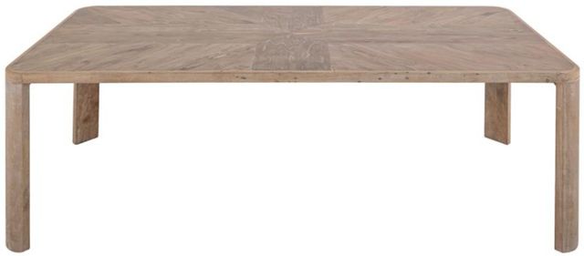 International Furniture Direct Balam Stained White Dining Table-3