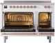 Ilve® Nostalgie II Series 48" White Pro Style Induction Range-1