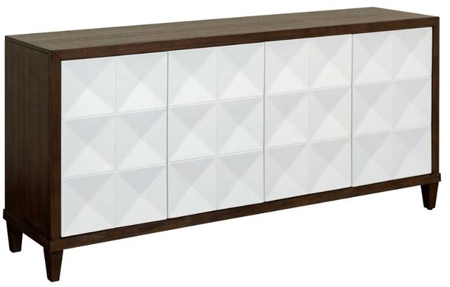 Martin Furniture Stellar Dark Brown/White 80" TV Stand-0