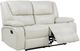 Coaster® Camila White Upholstered Motion Reclining Loveseat-1