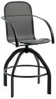 Homecrest™ Outdoor Living Customizable Florida Mesh Aluminum Outdoor Swivel Bar Stool-0