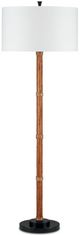 Currey & Company Reed Natural/Off-White Floor Lamp-1