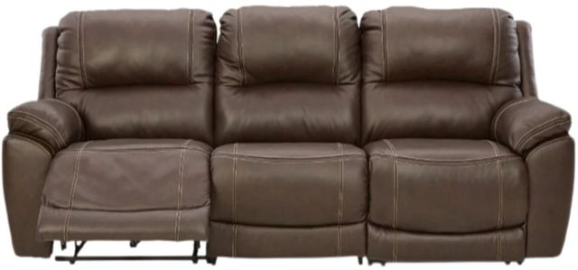 Signature Design by Ashley® Dunleith 3-Piece Chocolate Power Reclining Small Spaced Sectional-1