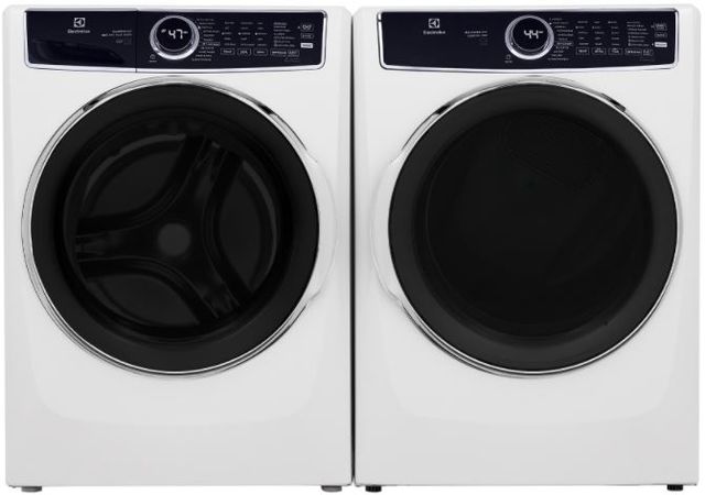 Electrolux White Front Load Washer & Gas Dryer Laundry Pair-0