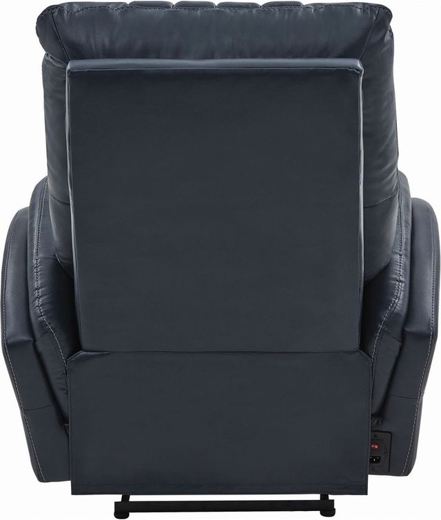 Coaster® Blue Power Headrest & Lumbar Recliner-2