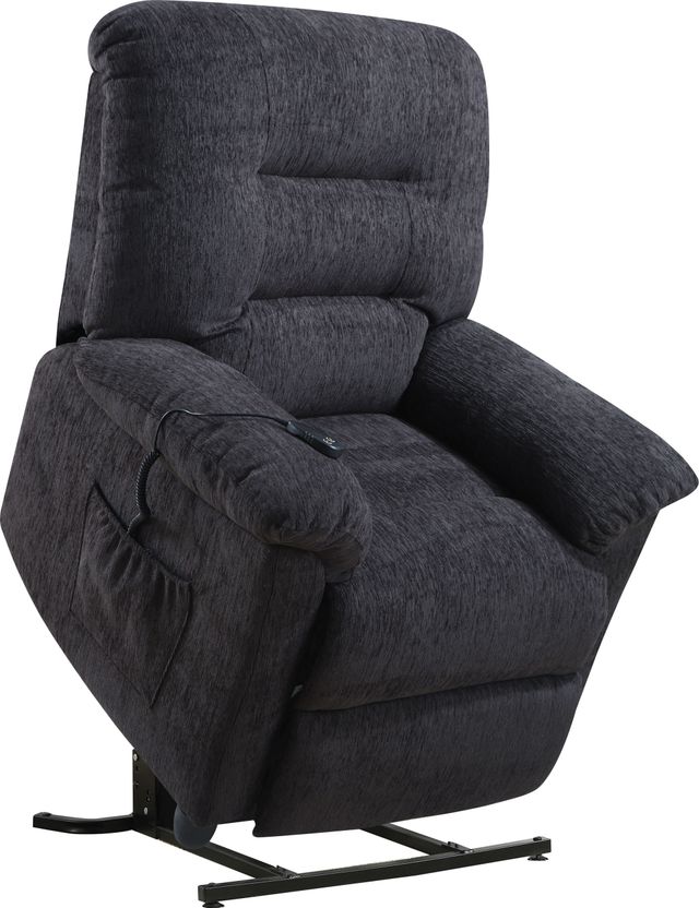 Coaster® Grey Upholstered Power Lift Recliner-1