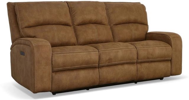 Flexsteel® Nirvana Saddle Power Reclining Sofa with Power Headrests-0