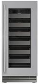 U-Line® Home Collection 15" 2.8 Cu. Ft. Stainless Steel Wine Refrigerator with Glass Door -0