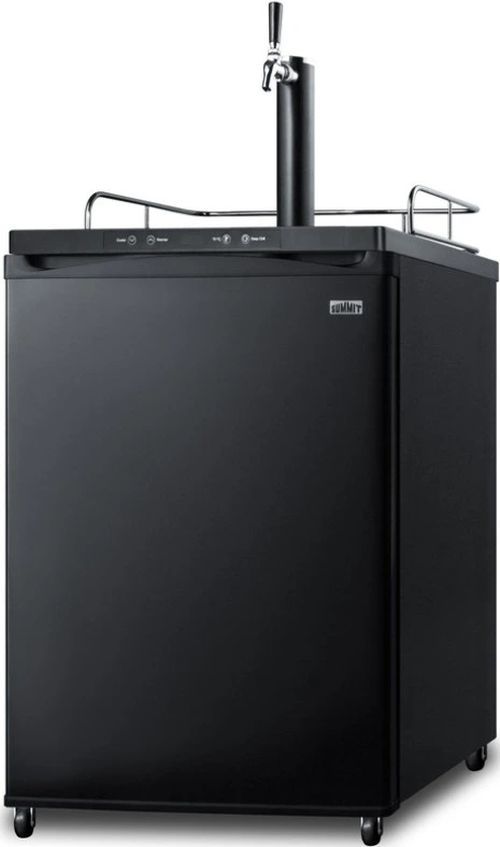 Summit® 24” 5.6 Cu. Ft. Black Kegerator-2