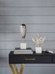 A & B Home Silver/White Leaf-5