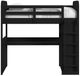 Elements International Ridgemont Black with Grain Youth Loft Bunk Bed-3