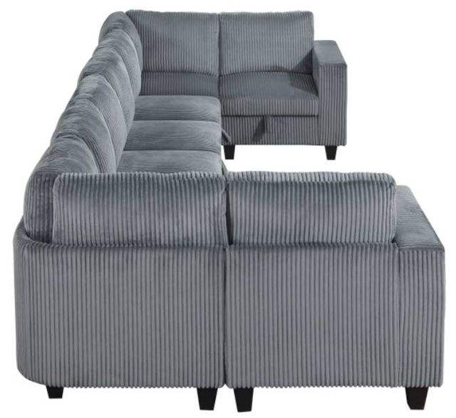 Homelegance® Walterboro 8-Piece Dark Modular Gray Sectional with Storage-2